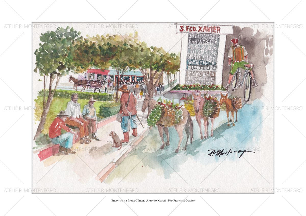 Encontro na Praça Cônego Antônio Manzi - São Francisco Xavier
