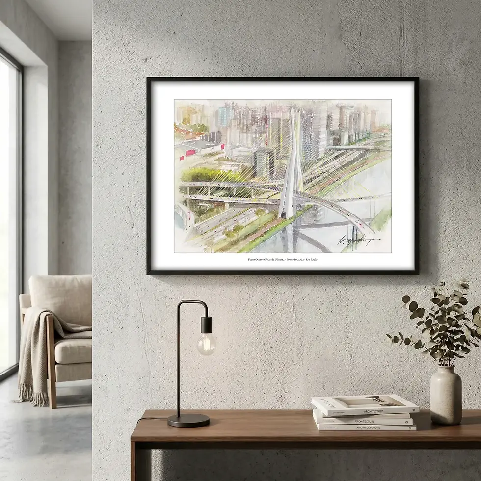 Miniatura: Ponte Octavio Frias de Oliveira - Ponte Estaiada - São Paulo