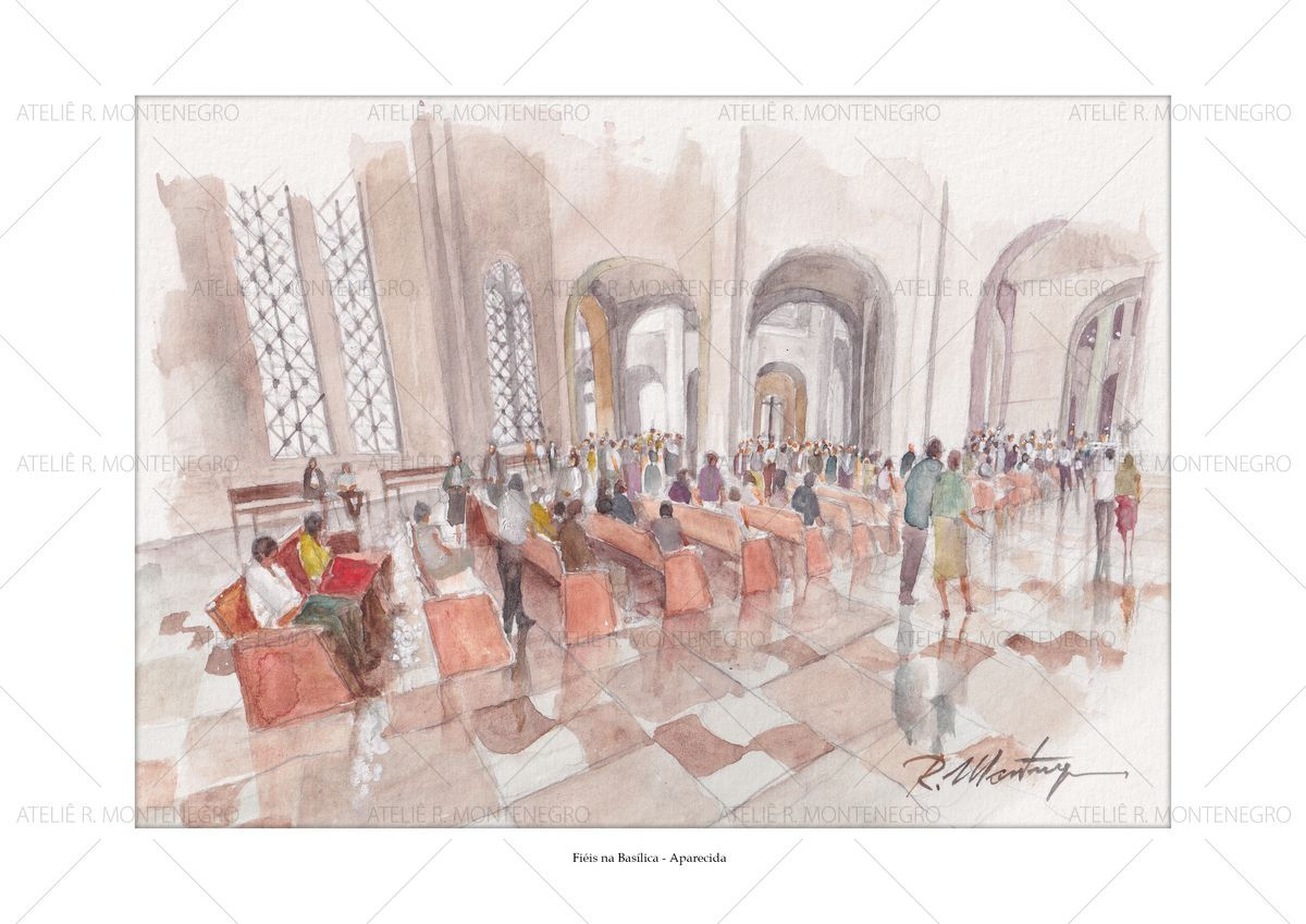 Fiéis na Basílica - Aparecida