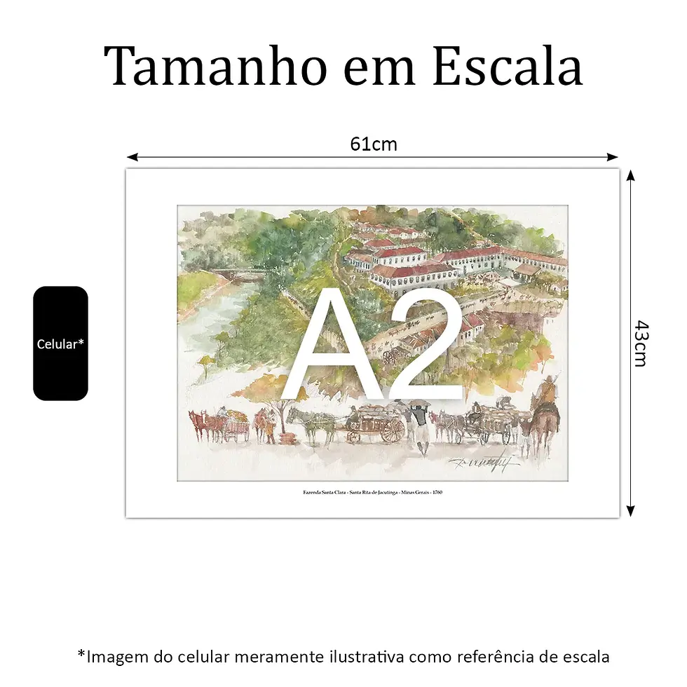 Miniatura: Fazenda Santa Clara - Santa Rita de Jacutinga - Minas Gerais - 1760