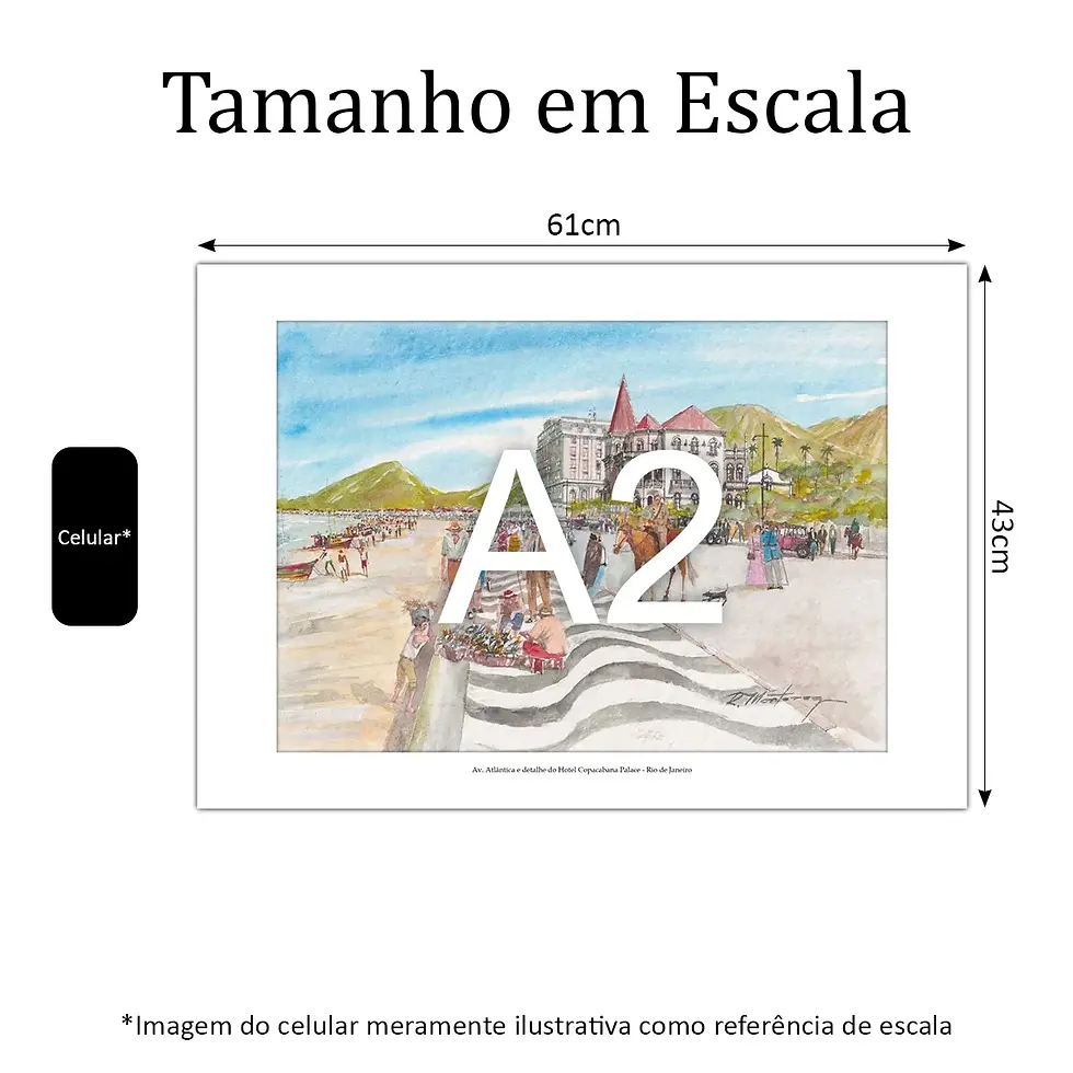 Miniatura: Av. Atlântida e detalhe do Hotel Copacabana Palace - Rio de Janeiro