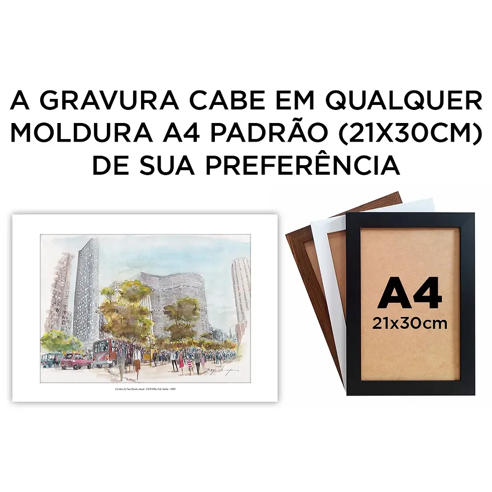 Miniatura: Centro de São Paulo atual - COPAN e Ed. Itália - 1980