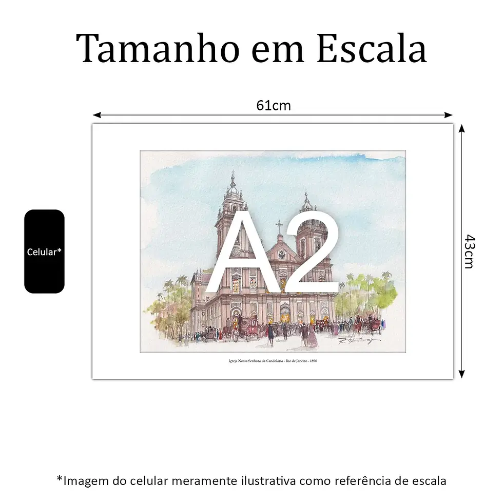 Miniatura: Igreja Nossa Senhora da Candelária - Rio de Janeiro - 1898