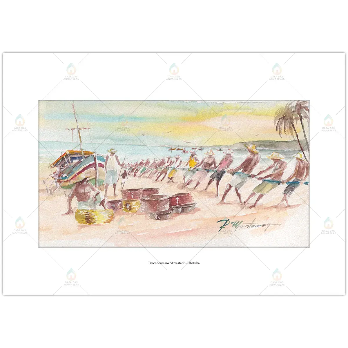 Pescadores no "Arrastão" - Ubatuba