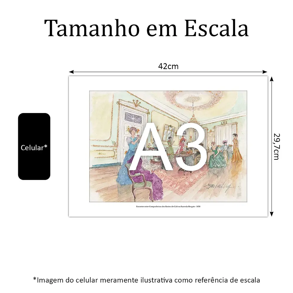 Miniatura: Encontro entre Companheiras dos Barões do Café na Fazenda Resgate - 1850