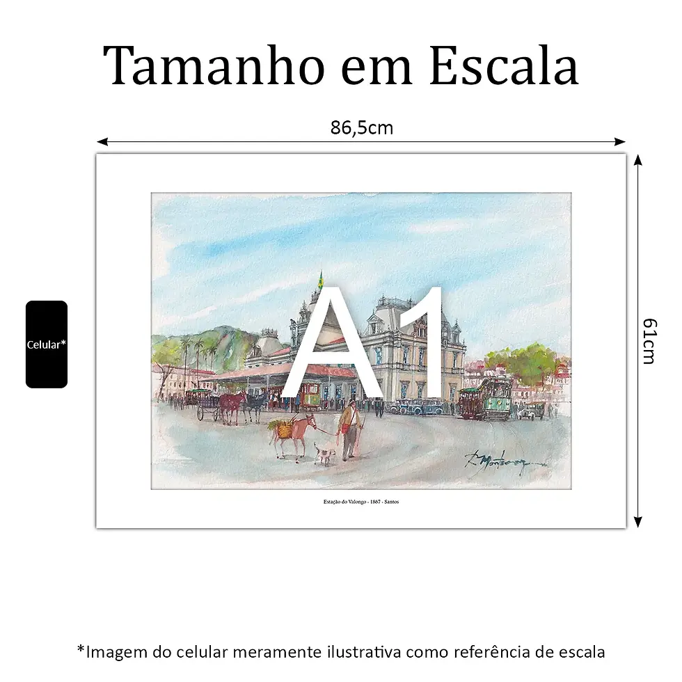 Miniatura: Estação do Valongo - 1867 - Santos