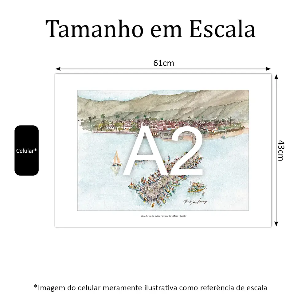 Miniatura: Vista Aérea do Cais e Fachada da Cidade - Paraty