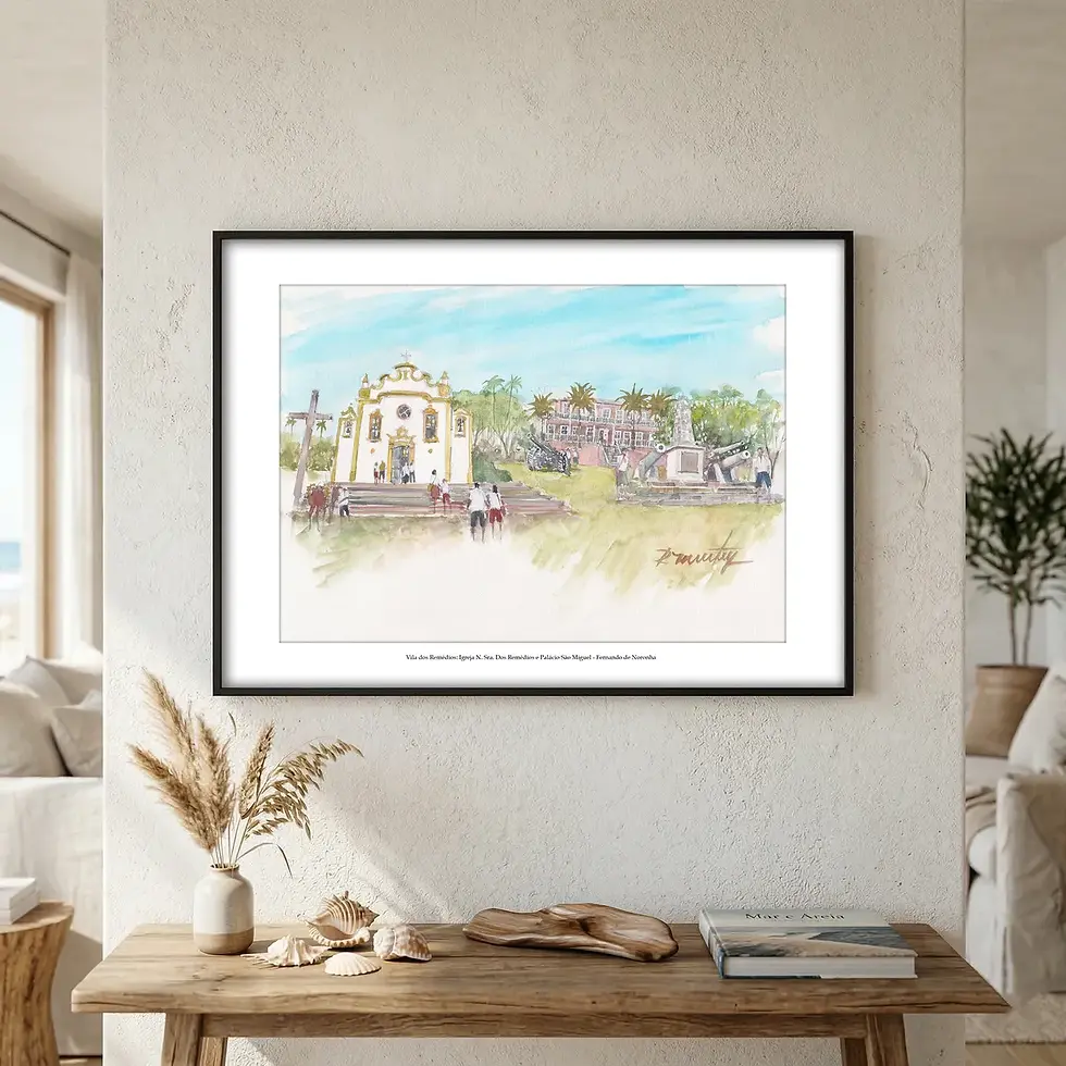 Miniatura: Igreja N. Sra. Dos Remédios e Palácio São Miguel - Fernando de Noronha