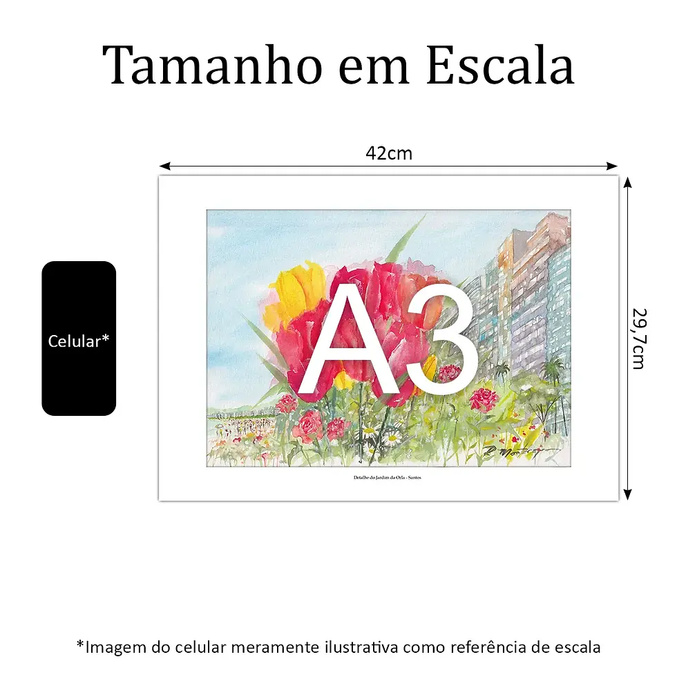 Miniatura: Detalhe do Jardim da Orla - Santos