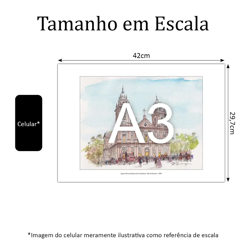 Miniatura: Igreja Nossa Senhora da Candelária - Rio de Janeiro - 1898