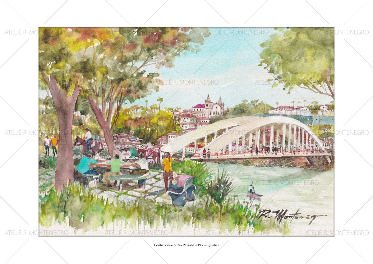 Ponte Sobre o Rio Paraíba - 1933 - Queluz