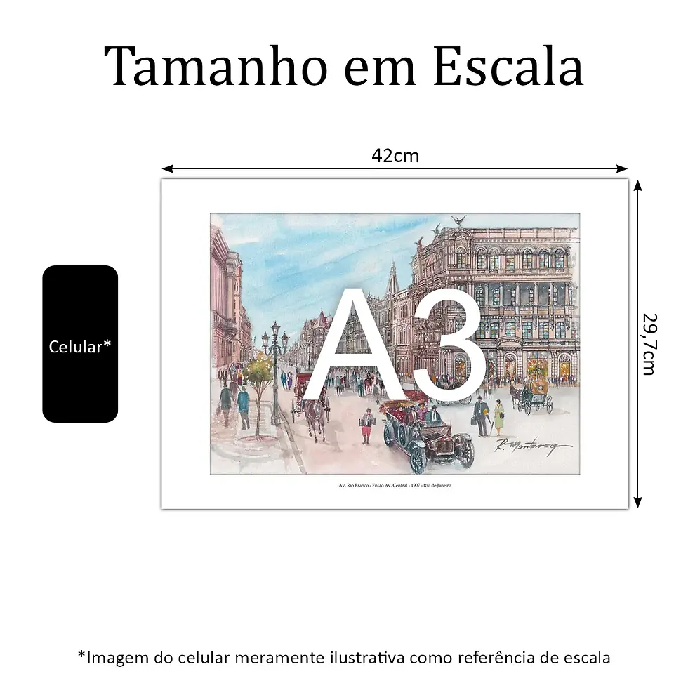 Miniatura: Av. Rio Branco - Então Av. Central - 1907 - Rio de Janeiro