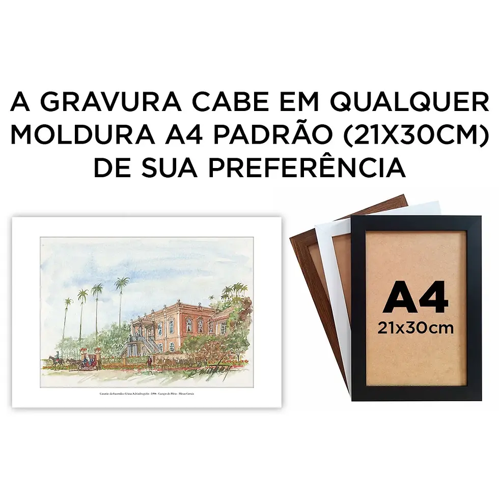 Miniatura: Casarão da Fazenda e Usina Ariadnópolis - 1896 - Campo do Meio - Minas Gerais