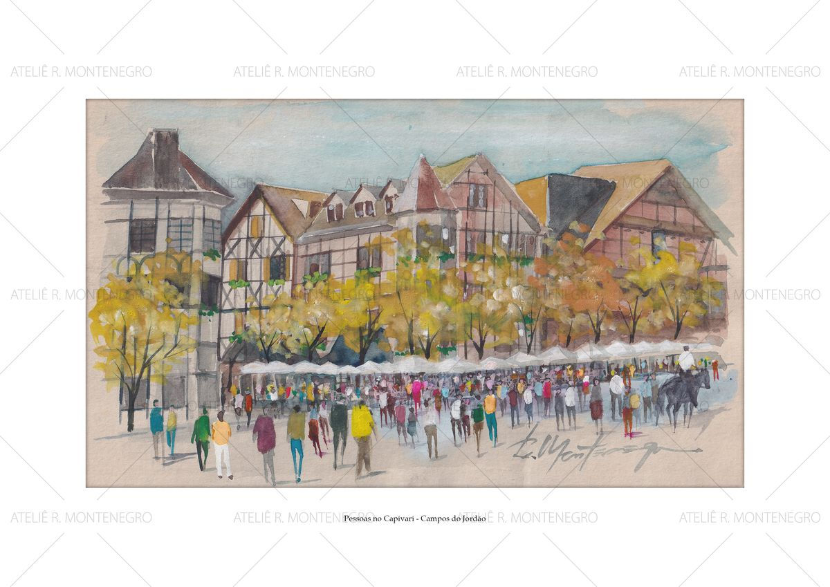 Pessoas no Capivari - Campos do Jordão