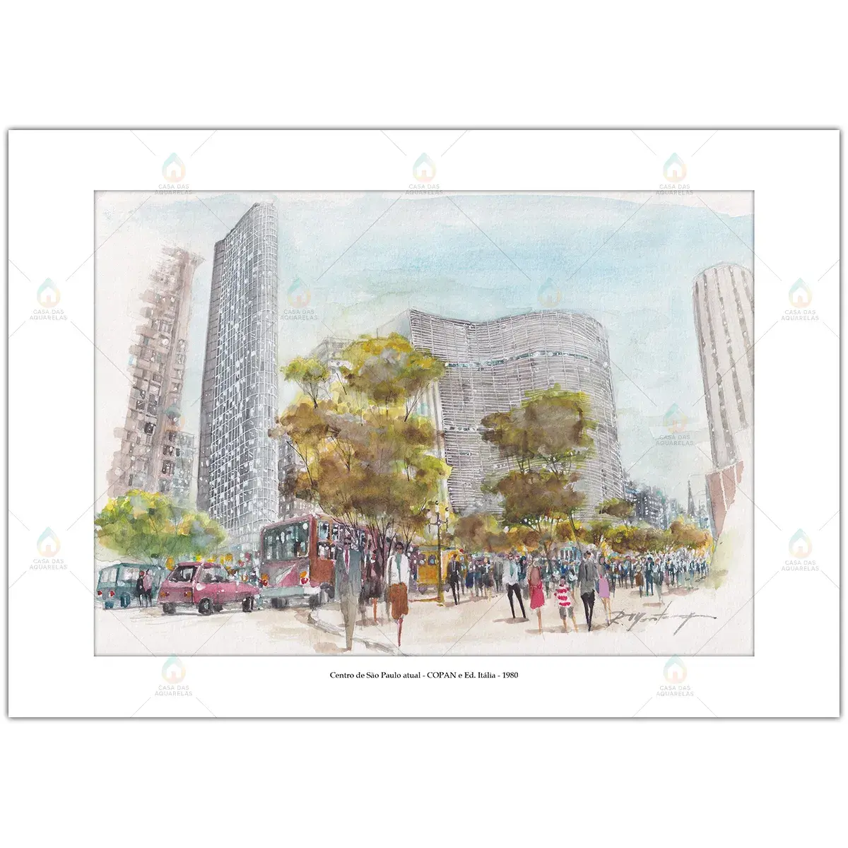 Centro de São Paulo atual - COPAN e Ed. Itália - 1980