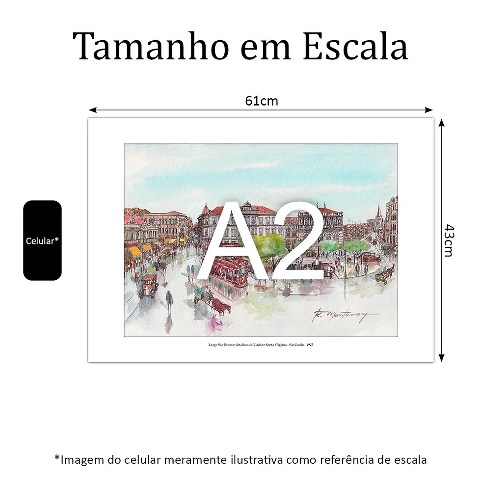 Miniatura: Largo São Bento e detalhes do Viaduto Santa Efigênia - São Paulo - 1925