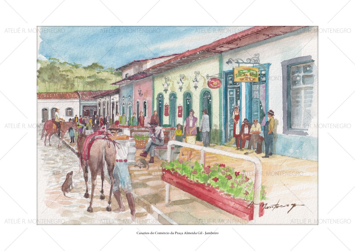 Casarios do Comércio da Praça Almeida Gil - Jambeiro