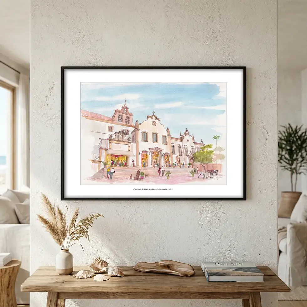 Miniatura: Convento de Santo Antônio - Rio de Janeiro - 1615