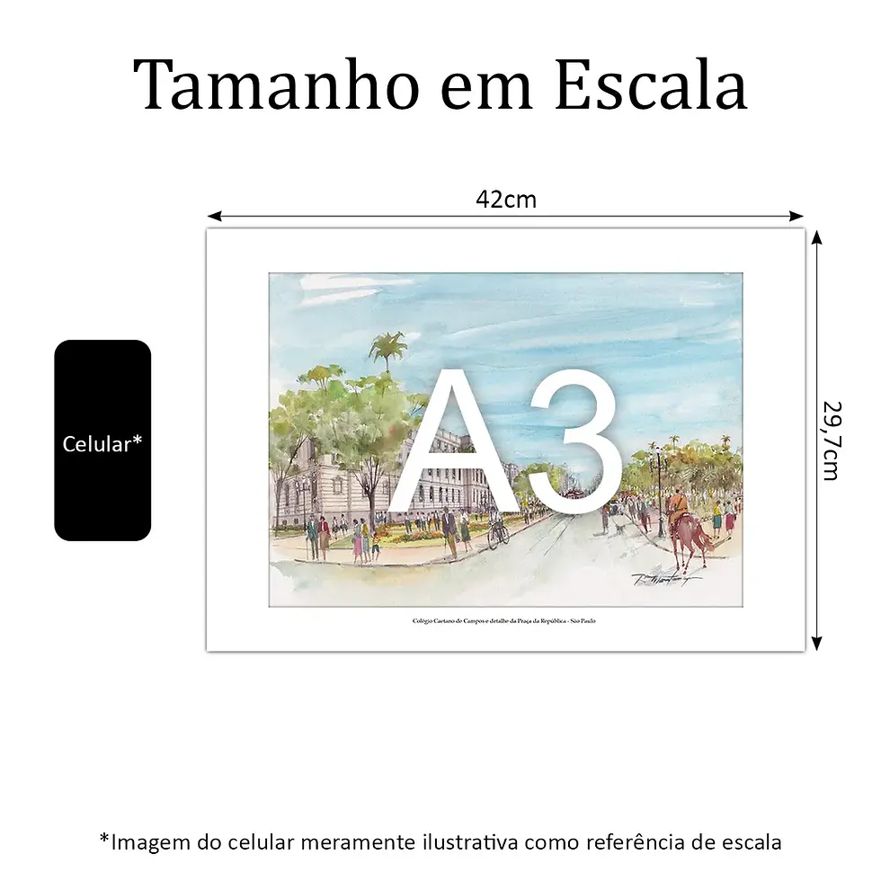 Miniatura: Colégio Caetano de Campos e detalhe da Praça da República - São Paulo