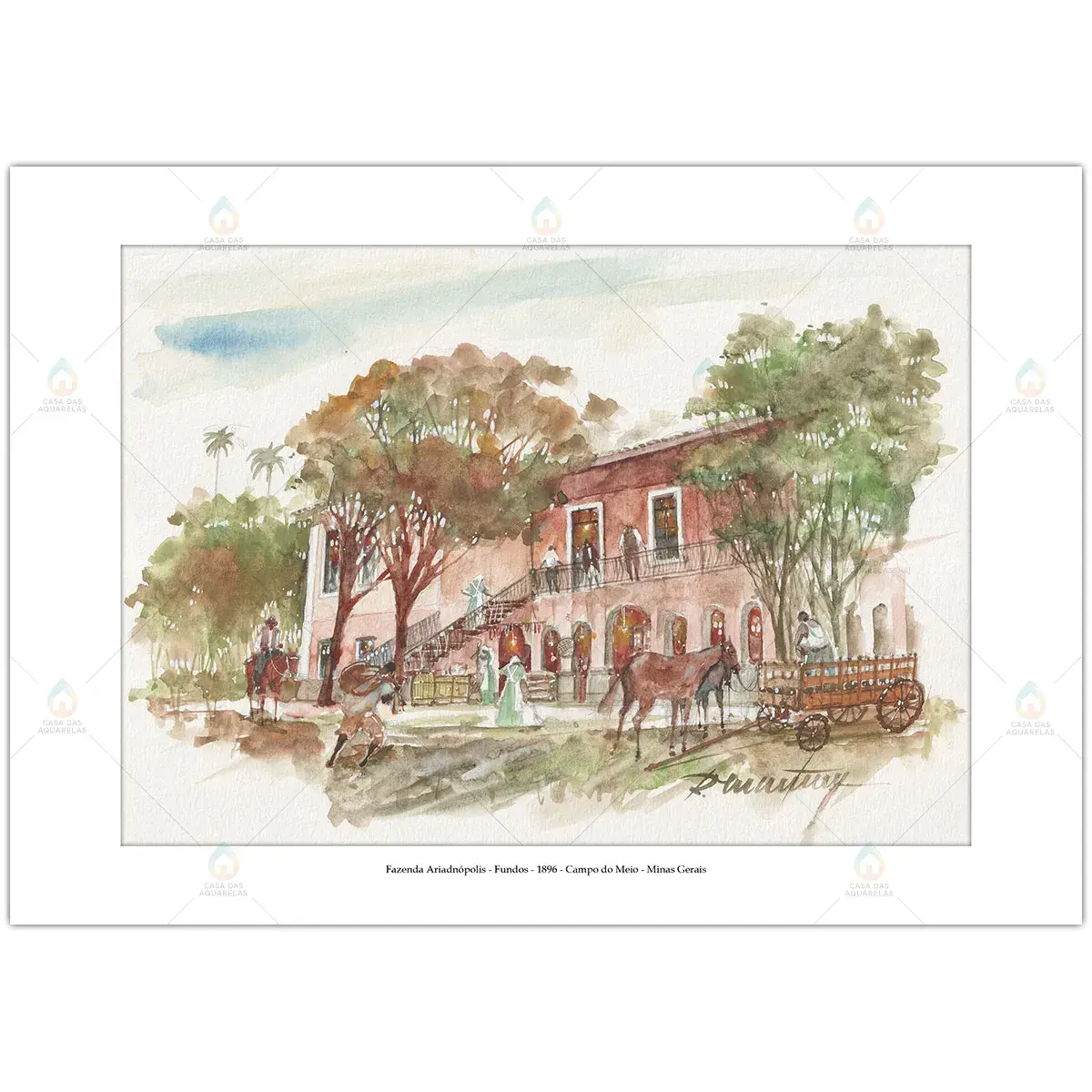 Fazenda Ariadnópolis - Fundos - 1896 - Campo do Meio - Minas Gerais