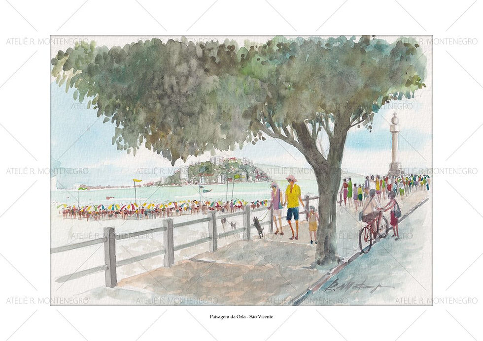 Paisagem da Orla - São Vicente