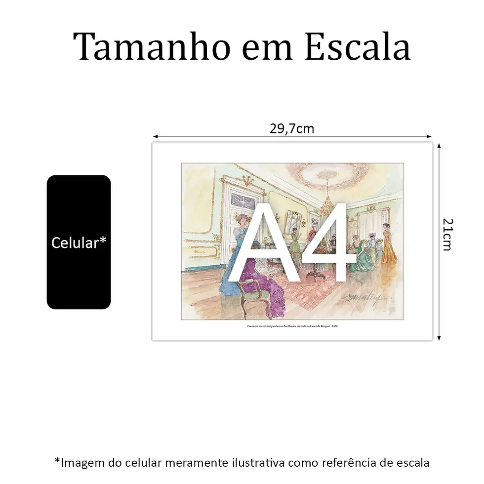Miniatura: Encontro entre Companheiras dos Barões do Café na Fazenda Resgate - 1850