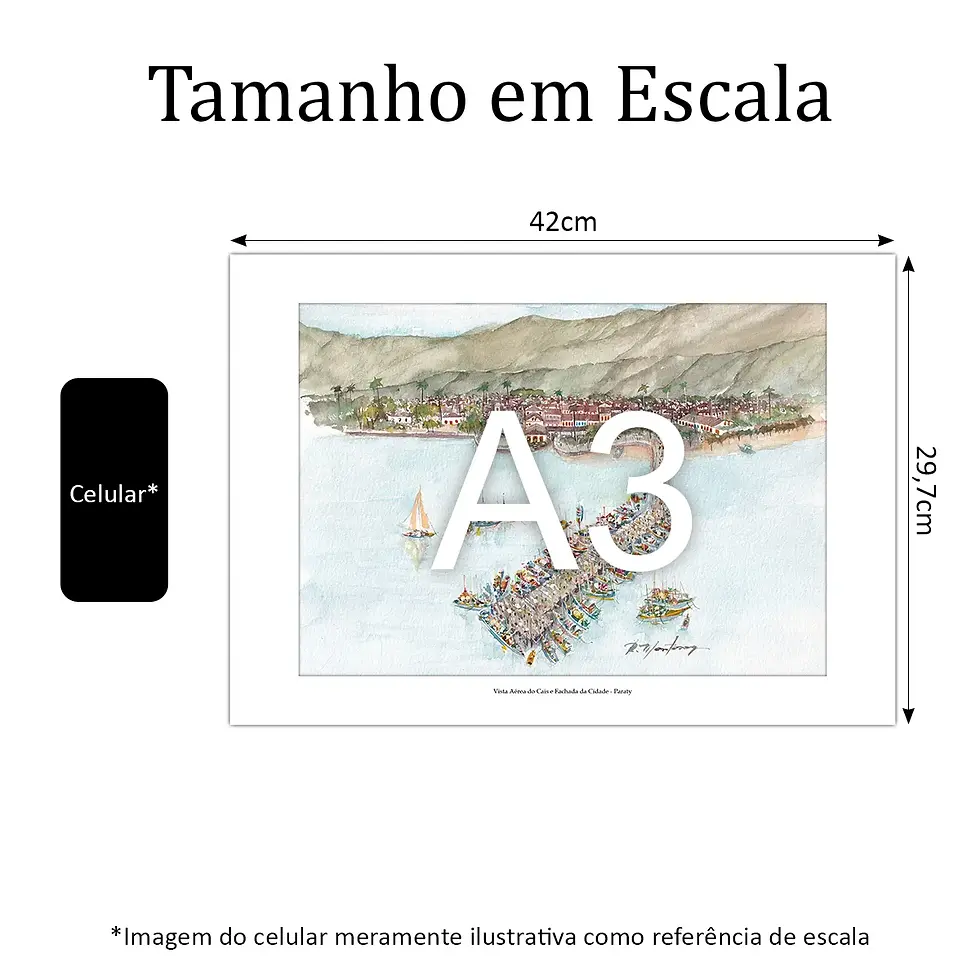 Miniatura: Vista Aérea do Cais e Fachada da Cidade - Paraty