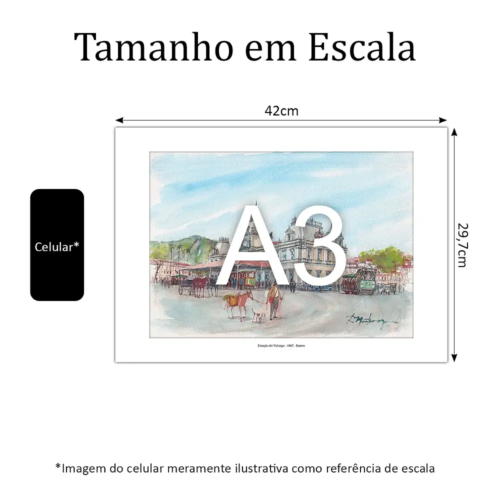 Miniatura: Estação do Valongo - 1867 - Santos