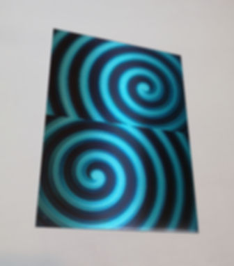 DIY Spiral Hypno Eye Sheet - Black/Cyan