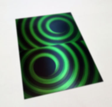 DIY Spiral Hypno Eye Sheet - Black/Lime with Pupil