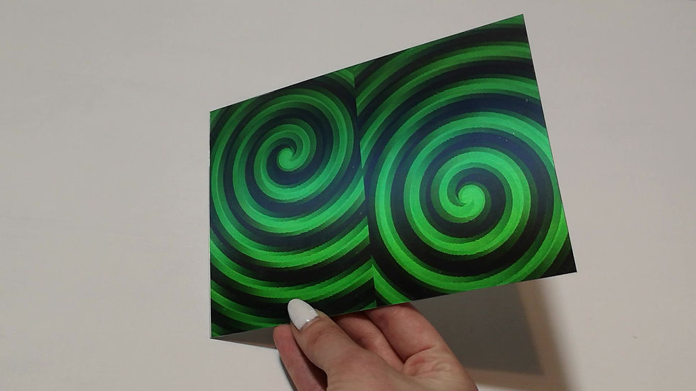 Thumbnail: DIY Spiral Hypno Eye Sheet - Black/Lime
