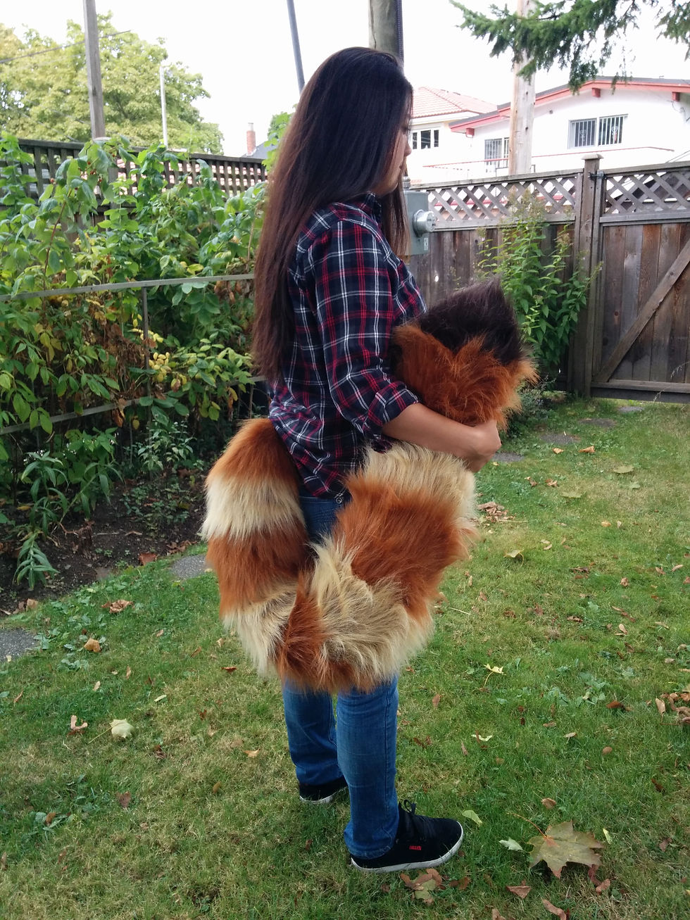 Thumbnail: 52" Floor Dragging Red Panda Tail