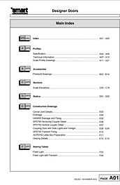 Smart Archutectural Aluminium The Designer Doors Collection Technical Guide 74 pages