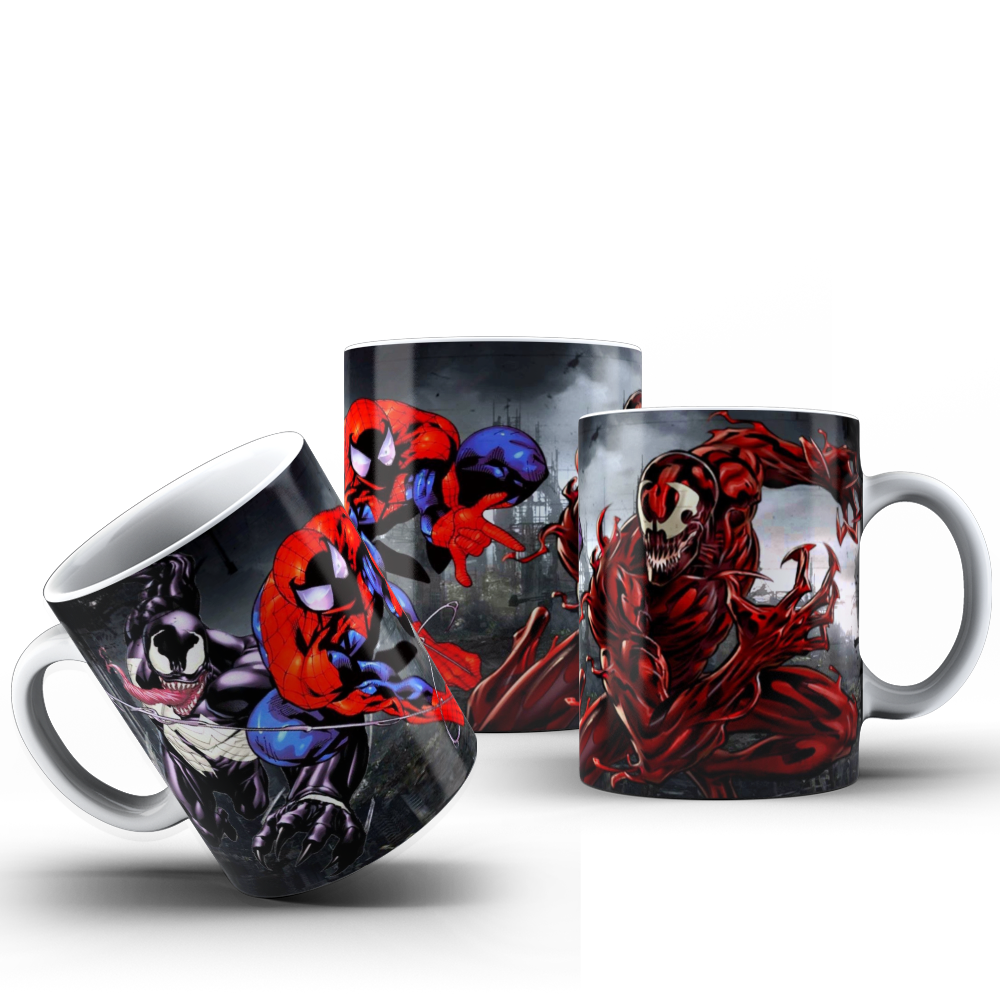 CANECA VENOM E ARANHA E CARNIFICINA 001.