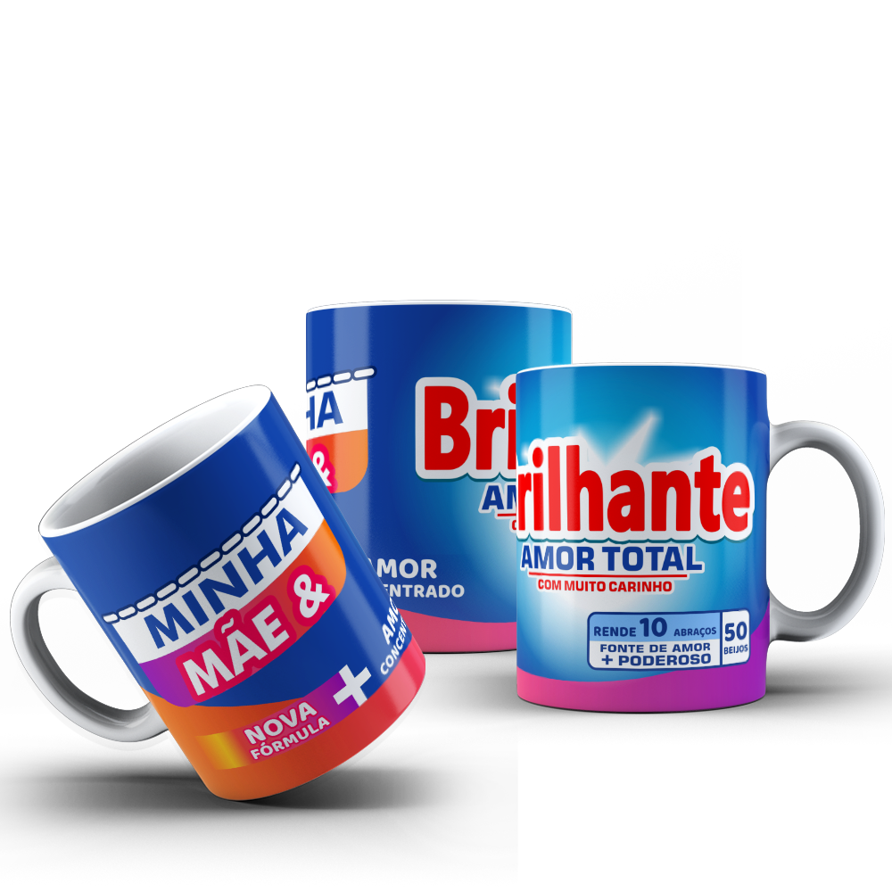 CANECA MÃE - BRILHANTE 001
