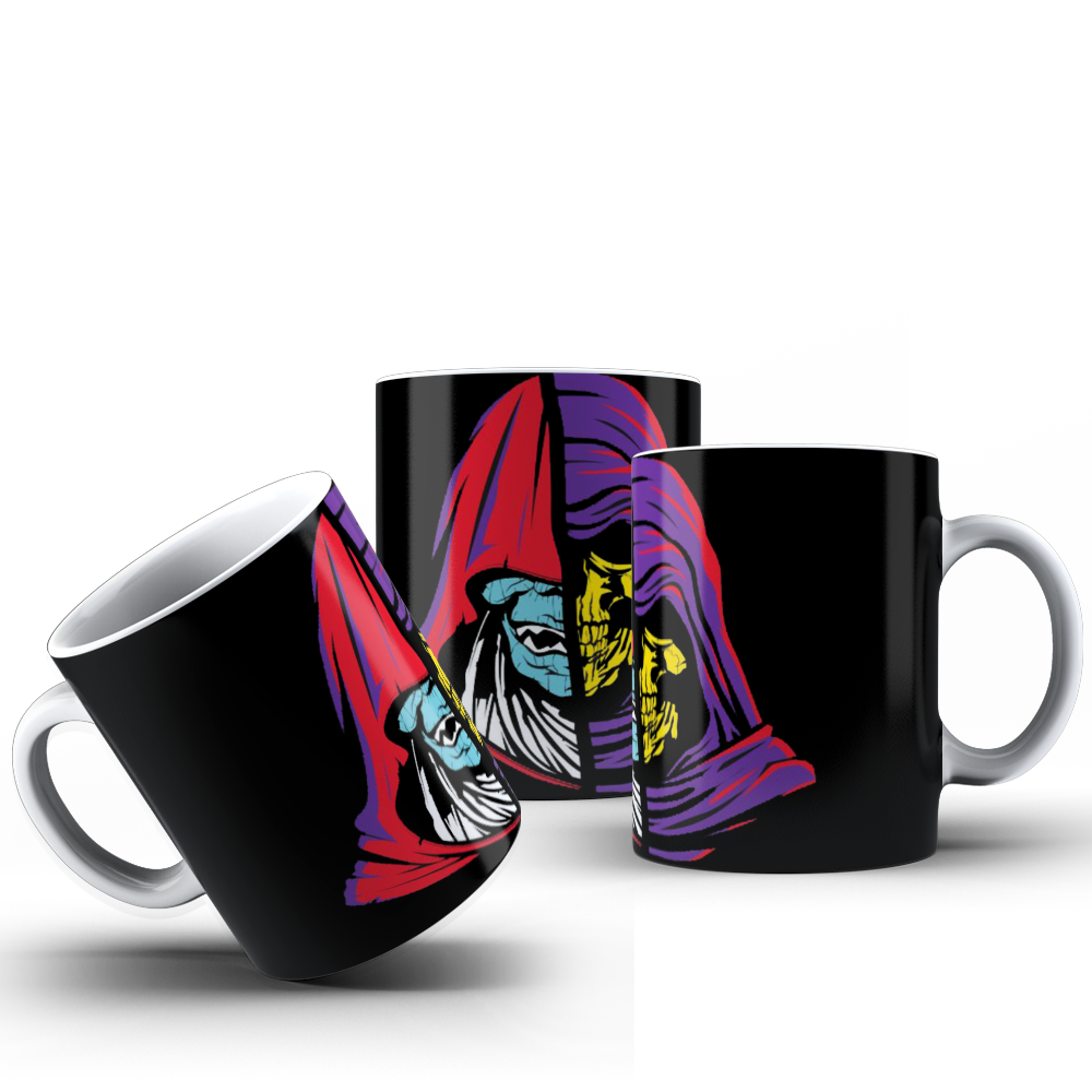 CANECA MUN-RA E ESQUELETO