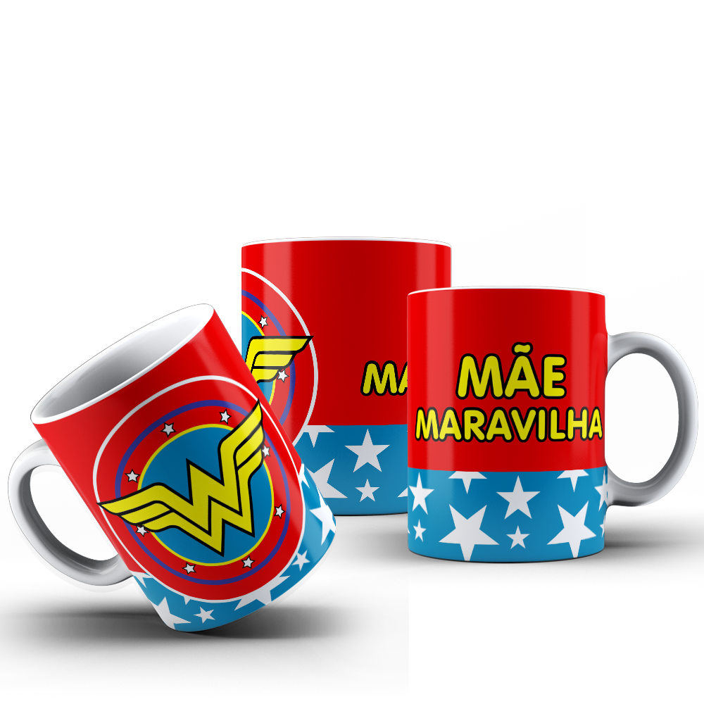 CANECA MÃE - MULHER MARAVILHA 001