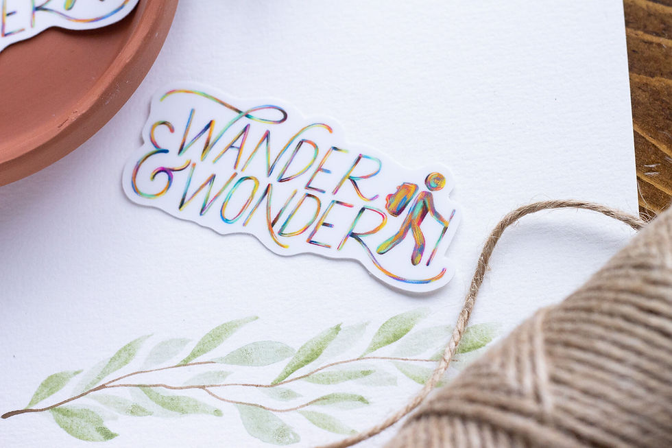 Thumbnail: Wonder & Wander Vinyl Sticker