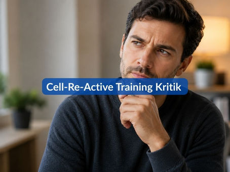 Cell Reaktiv Training Kritik – Person hinterfragt einen neuen Ansatz und informiert sich über verschiedene Perspektiven.