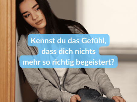 Keine Lebensfreude mehr? Eine frau hat Langeweile