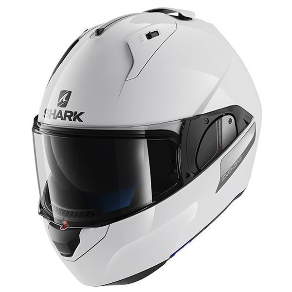 Shark Evo One 2 Flip Up Gloss White WHU leemotorcycles