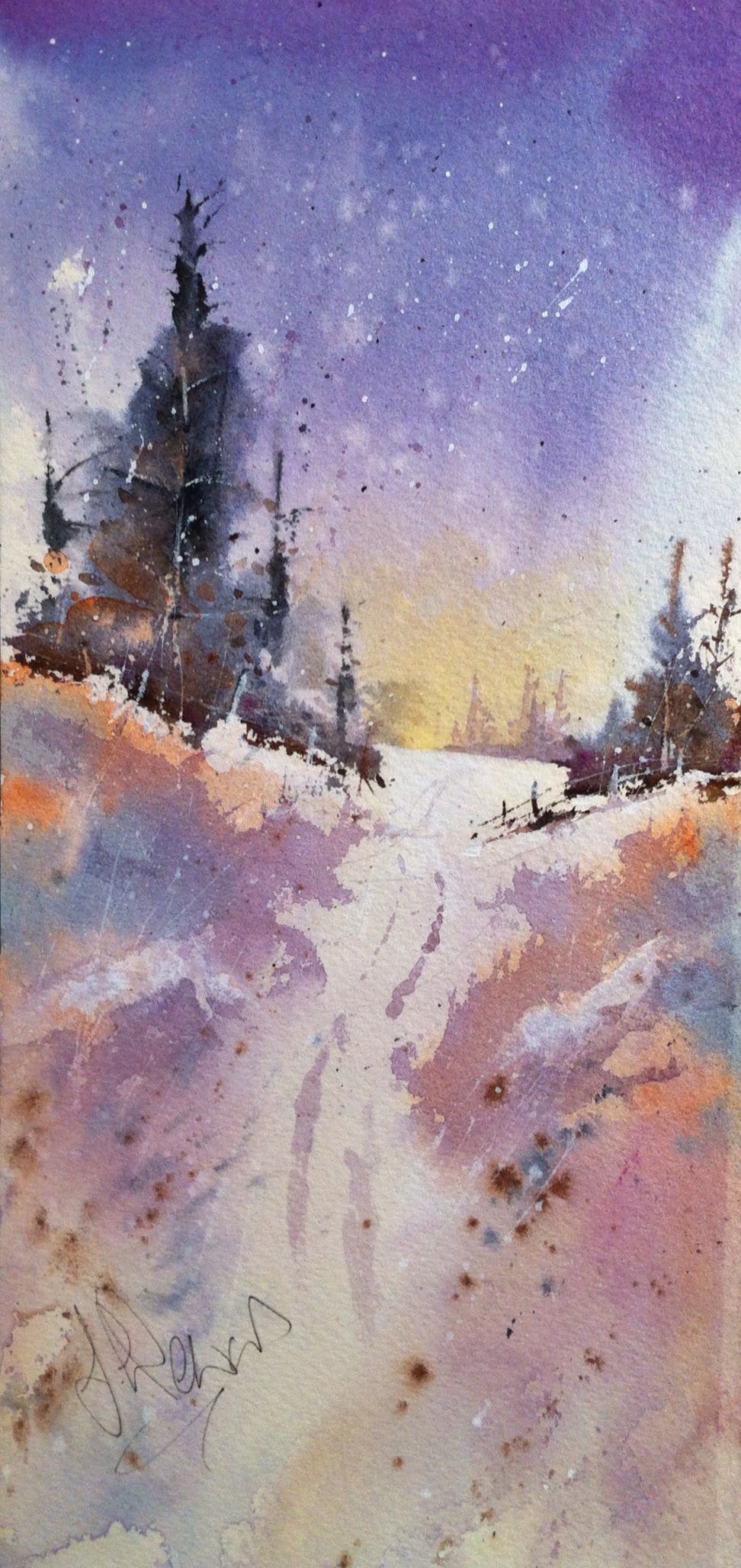 Early Morning Snowfall