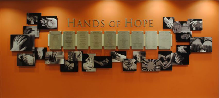 Hand of Hope donor recognition display