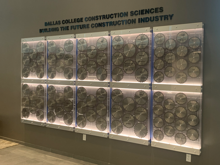 Creative donor recognition using saw blades
