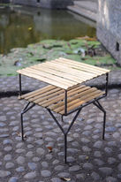 Bamboo Steel Design Furniture as of an interior spatial design conecpt. Bataan, Philippines / Fabian Faylona 2024