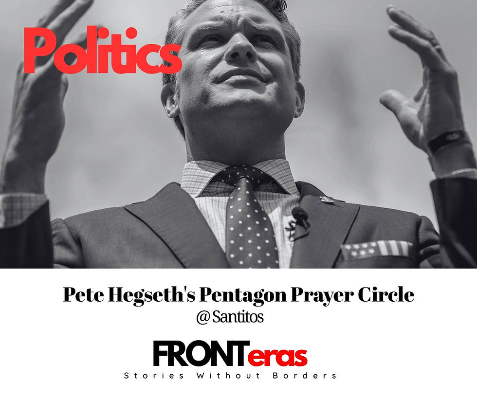 On April 15, Hegseth stood at the podium.