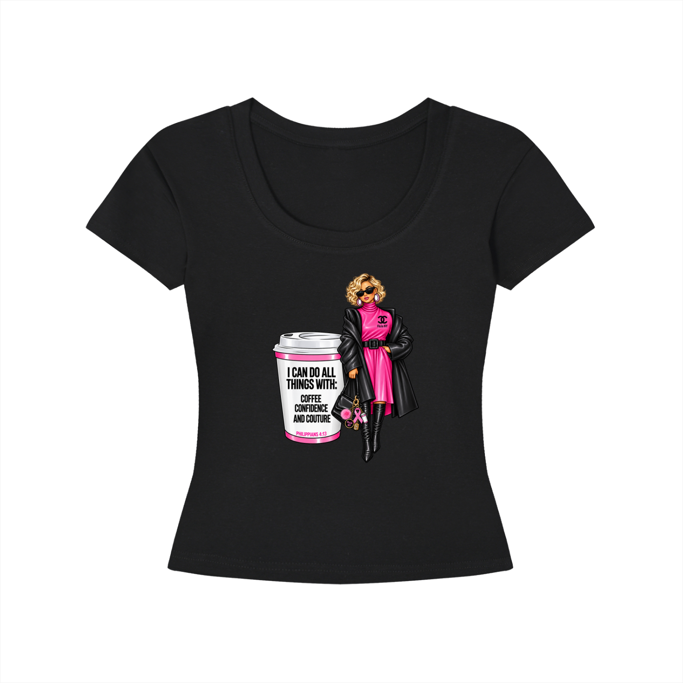 Coffee, Confidence & Couture 2.0 - Breast Cancer Awareness Tee