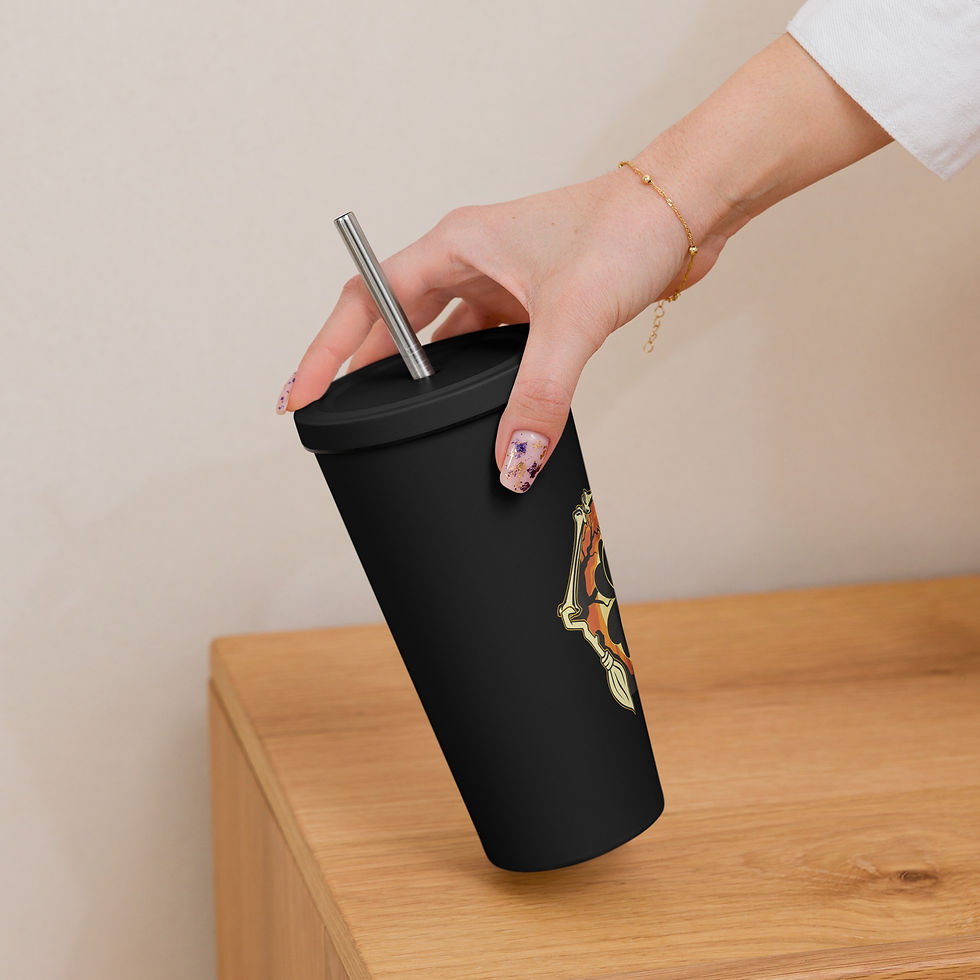 Thumbnail: (Witch) Insulated tumbler with a straw