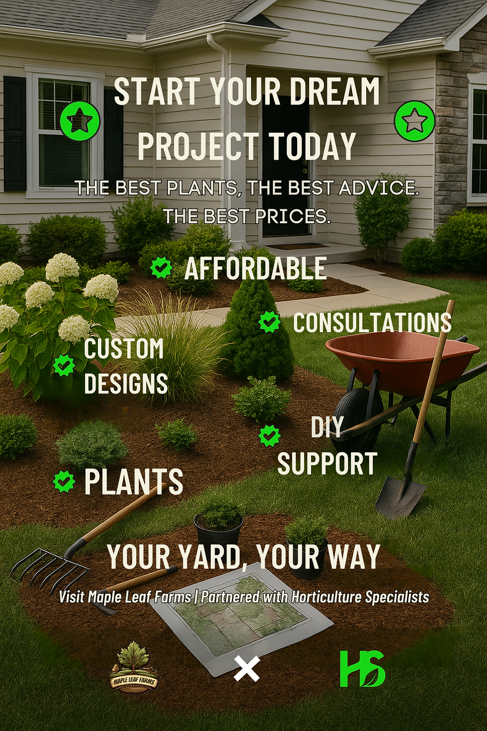 Maple Leaf Farms and Horticulture Specialists Flyer