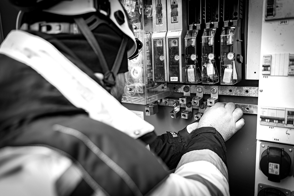 Electrician Working Panel